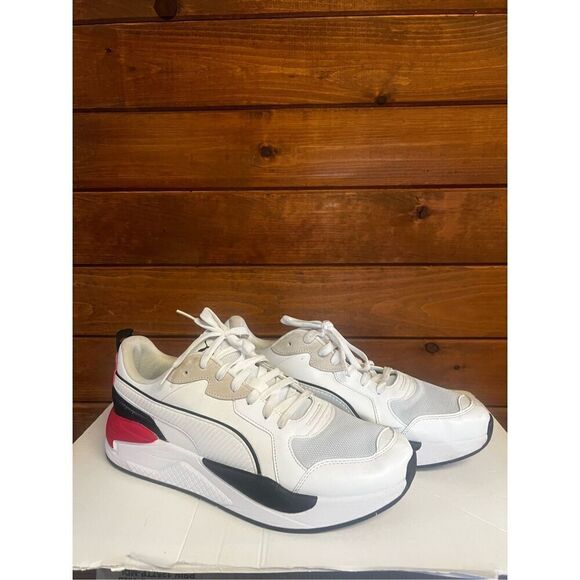 PUMA RS-X XRAY GAME WHITE BLACK HIGH RISK RED GRAY 372849-01 Men's Size 13 - Picture 1 of 8